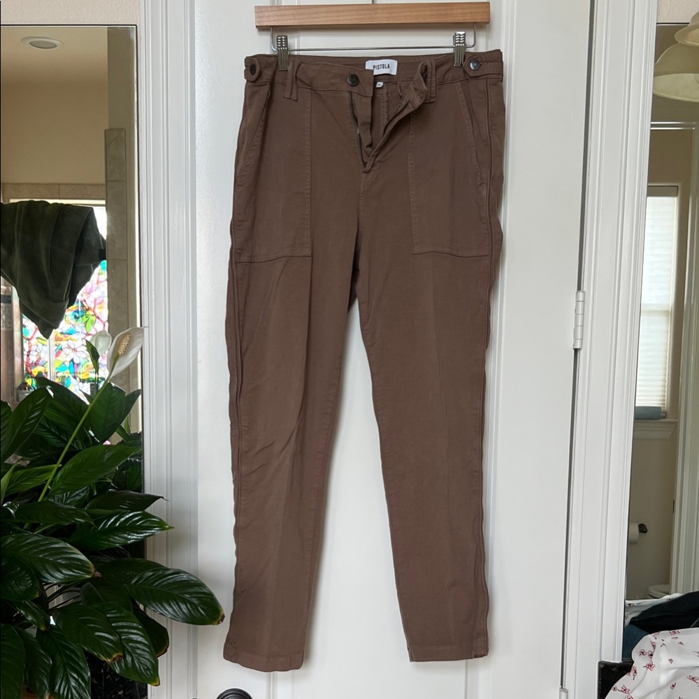 Pistola Women's Brown Cargo Jeans